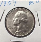 1959 25C Washington Quarter BU Silver
