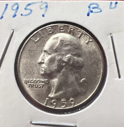 1959 25C Washington Quarter BU Silver