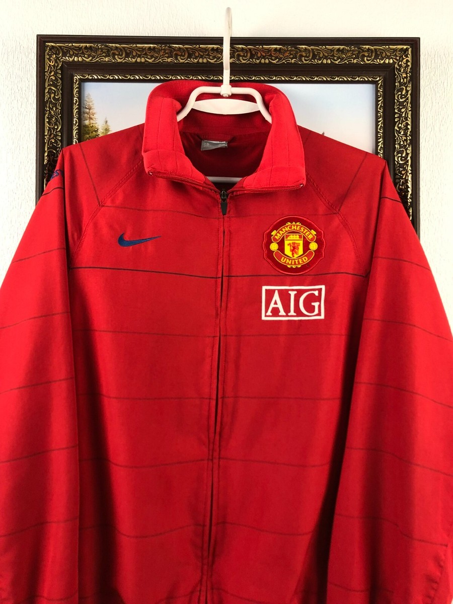 Vintage Nike Manchester United Football Jacket Soccer Track Top