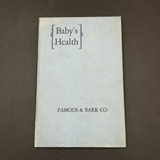 Vintage Baby's Health Famous  Barr 33rd Revised Edition 48 Pages Unused