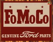 FoMoCo - Genuine Ford Parts - Rare - Metal Sign 11 x 14