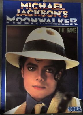 Michael Jackson Sega Official Promo Poster Moonwalker Mint Rare | eBay