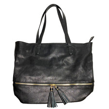 Borsa a tracolla David Jones Paris tote nera borsetta nappe fodera floreale 16x12x6