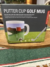 Kikkerland Putter Cup Golf Mug with original box NEW novelty gift