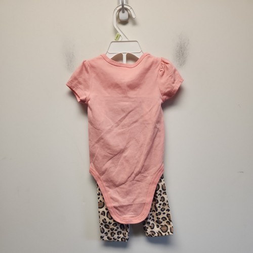 Cutie Pie Completo Tre Pezzi Neonato Bambina 3/6 Mesi Gatto Rosa Leopardo Nuovo - Foto 2 di 2