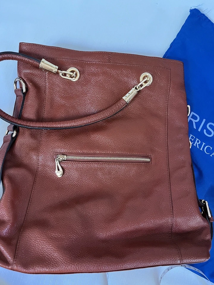 Bolso de Mano Kristen Bell para Erica Anenberg Sutton de Cuero Bolso Boho con Bolsa para el Polvo Impecable Foto 2 de 4