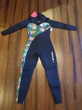 Hevto Womens Black Venus Swim Neoprene XS Wetsuit Floral Flowers Venus Women NEW