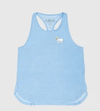 GOAT USA ' WOMENS ' ATHLETIC TANK TOP ' CAROLINA BLUE ' BREATHABLE - MEDIUM
