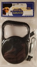 Pet Dog Cat Puppy Retractable Leash - Black