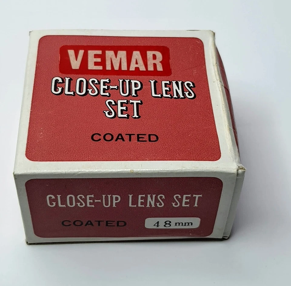Genuine Vemar 48mm Close-Up Lens Set +1 +2 +3 Glass Lens Filter Japan 48 mm new - Image 4 of 4