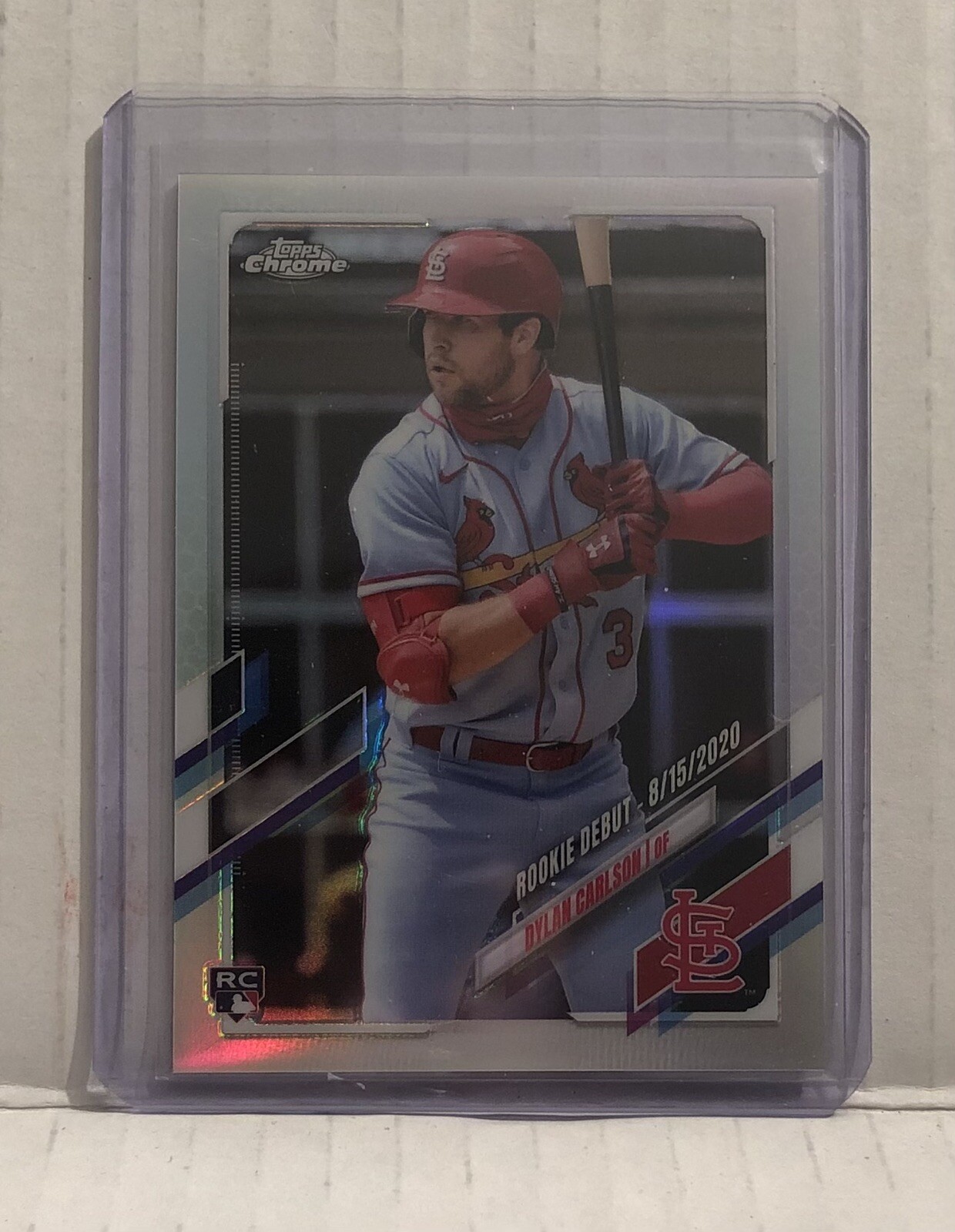 2021 Topps Chrome Update USC54 Dylan Carlson RC Refractor /250