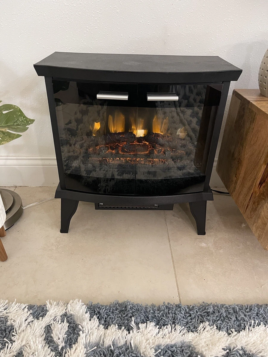 Pleasant Hearth 20u0026#034; Black Infrared Electric Fireplace | eBay