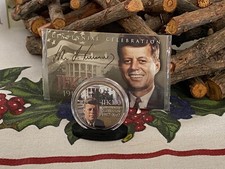 A 100th commenmorative Kennedy. Beautiul presentation for our beloved President