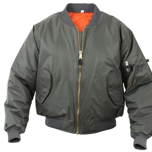 Rothco Kids MA-1 Flight Jacket - Sage Green Size Large