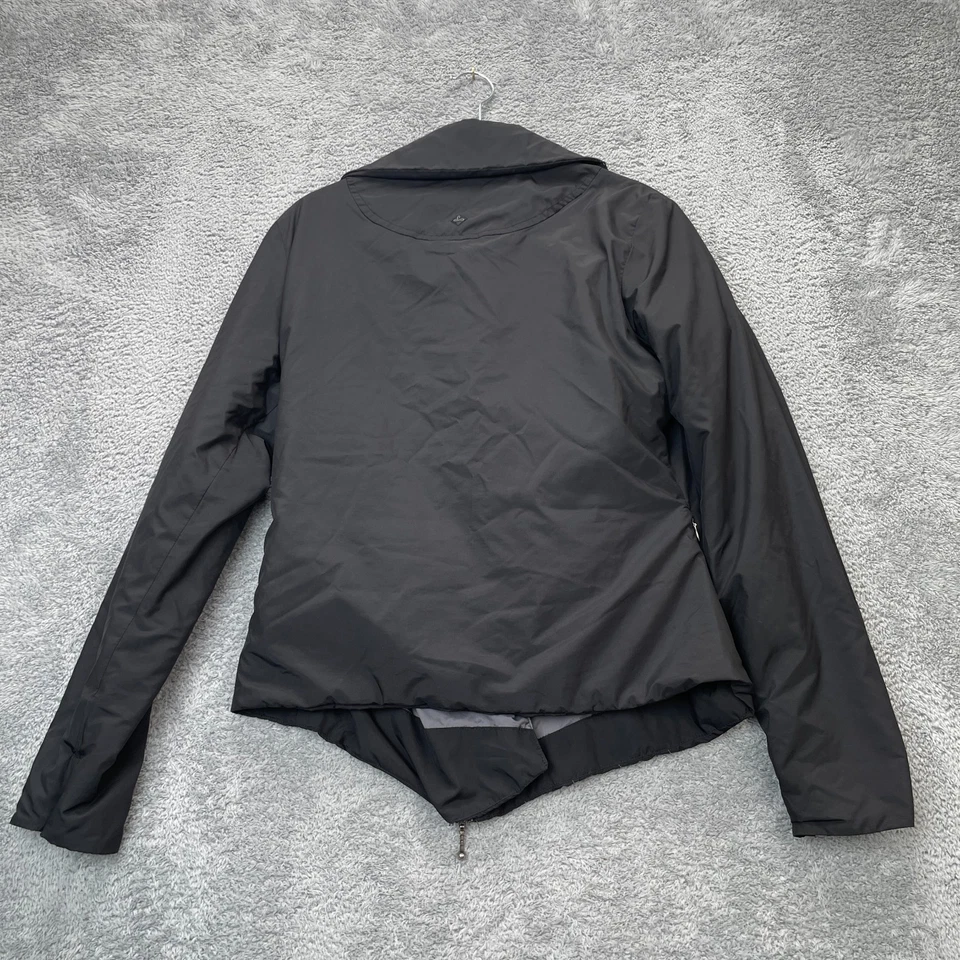 Куртка женская Prana большая черная коллекция Breathe воротник-капот асимметричный - Изображение 2 из 4