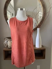 Smartwool Tank Top Merino Sport 150 Shirt Womens M Salmon Running