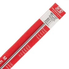 K&S 87137 Round Polished Stainless Steel Rod 1 L ft. x 3/16 Dia. in.