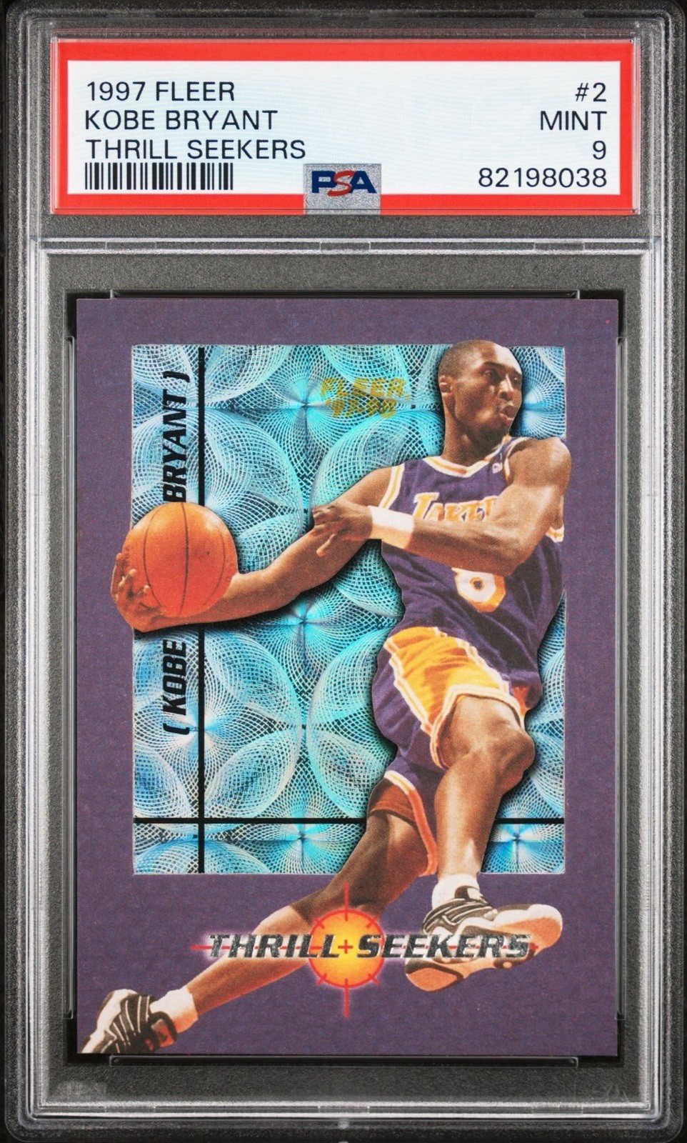 1997 FLEER THRILL SEEKERS KOBE BRYANT #2 PSA 9 Sp Insert Mint Lakers Low Pop Rc