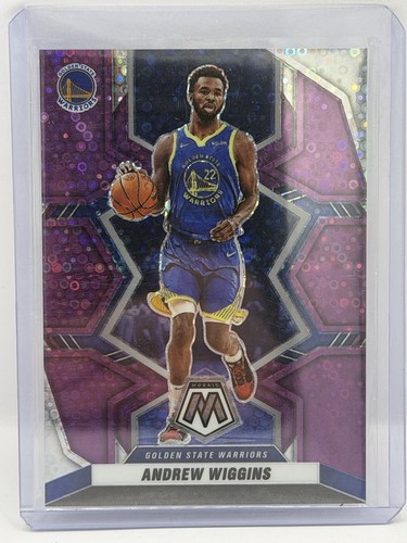 Panini Mosaic Basketball 201 Andrew Wiggins Purple Disco Fast Break Prizm #d /50