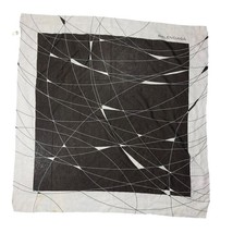 Scarf Balenciaga Black in Polyester Damaged but not critically