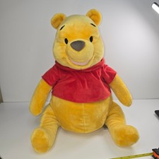 Disney Store Winnie The Pooh Plush Large Stuffed Red Shirt Bear 16" X-Large