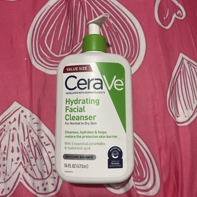 CERAVE Hydrating Facial Cleanser For Normal To Dry Skin 16 Fl. Oz. NEW