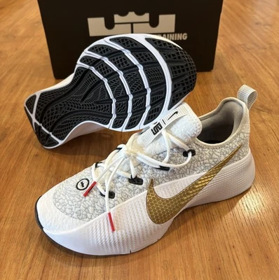 Nike LeBron TR 1 Wolf Grey/White/Bronze/Metallic Gold for Sale