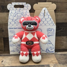 Build A Bear Mighty Morphin Power Rangers Red Plush 16" See Photos & Description