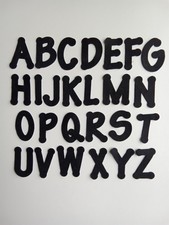 Black Felt Iron on Letters - Choose your amount - Brand new - Free P&P