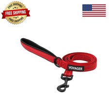Safety and Style: Reflective Dog Leash with Neoprene Handle for Medium Breeds
