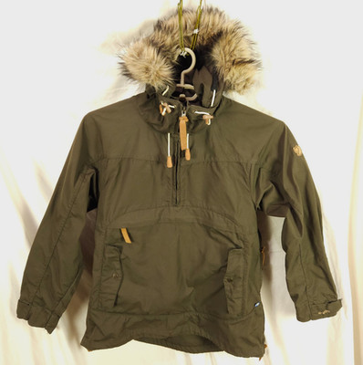 FJALLRAVEN Iceland Anorak Women's S Olive Green Jacket G-1000 Fjall Raven