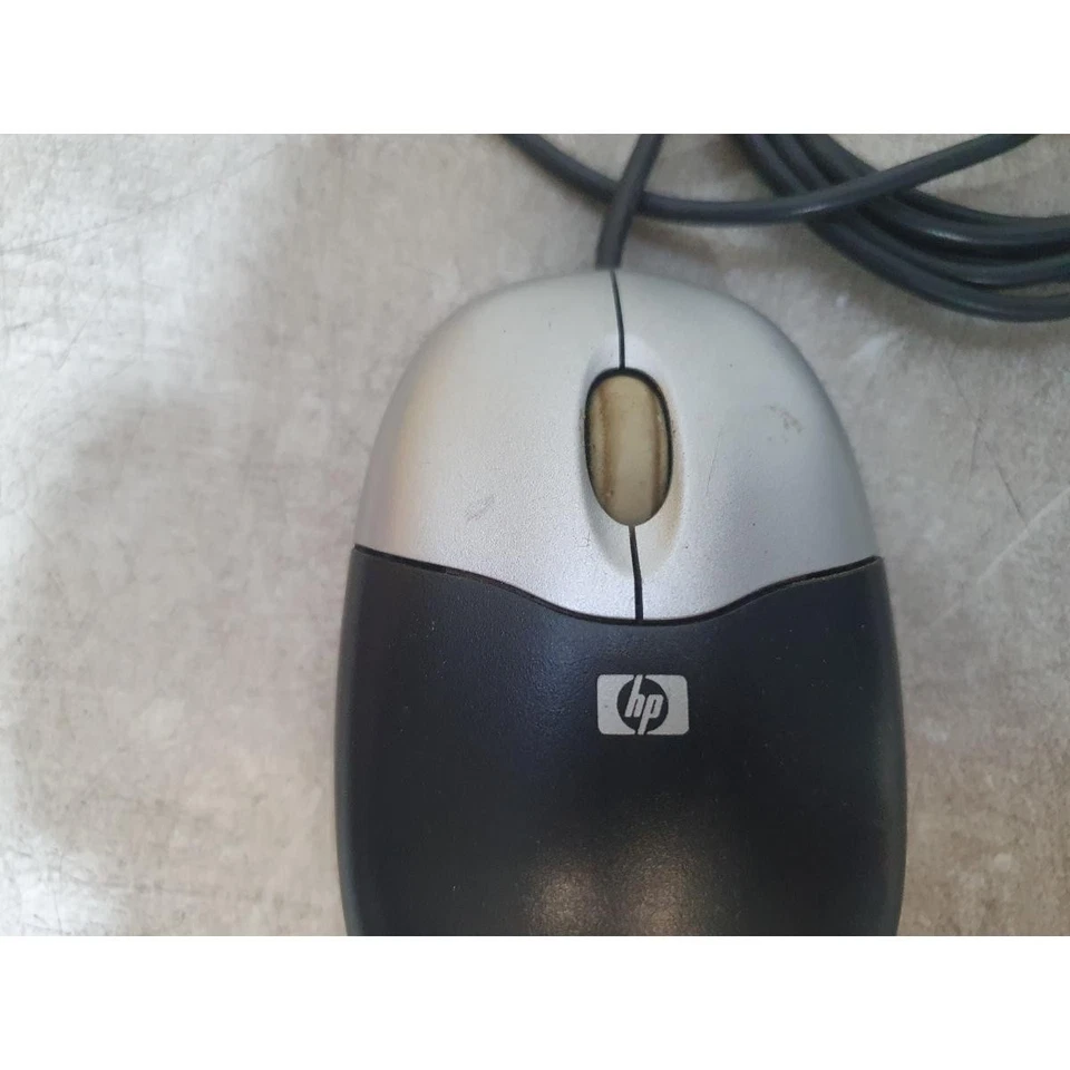 HP M-UAE96 Optical Mouse Black Wired USB 3-Buttons Scroll Wheel for Desktop PC - Image 2 of 4