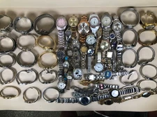 Lot Of 60 Assorted Womens Watches Untested Vintage Gold Silver Mix Tone Metal