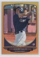 2013 Bowman Chrome Prospects Gold Refractor 10/50 Jeremy Baltz #BCP147 3i6