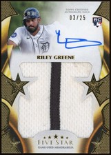 2023 Topps Five Star Riley Greene Rookie Auto Jumbo Prime Patch /25 #FSJP-RG