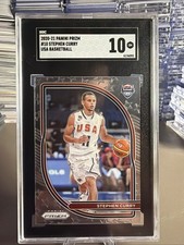 Graded 2020-21 PANINI PRIZM #10 STEPHEN CURRY USA BASKETBALL SILVER PRIZM SGC 10