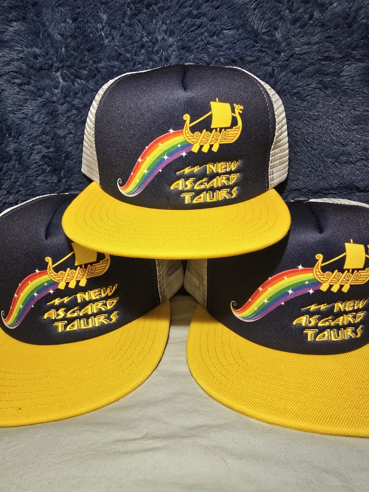 Disney Parks Marvel Thor New Asgard Tours Snapback Trucker Cap NWT