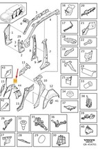 Volvo V90 Cross Country Right Inner Wheel Housing 31698182 Nouveau authentique