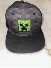 Minecraft Youth Creeper Snapback Hat Green/Black