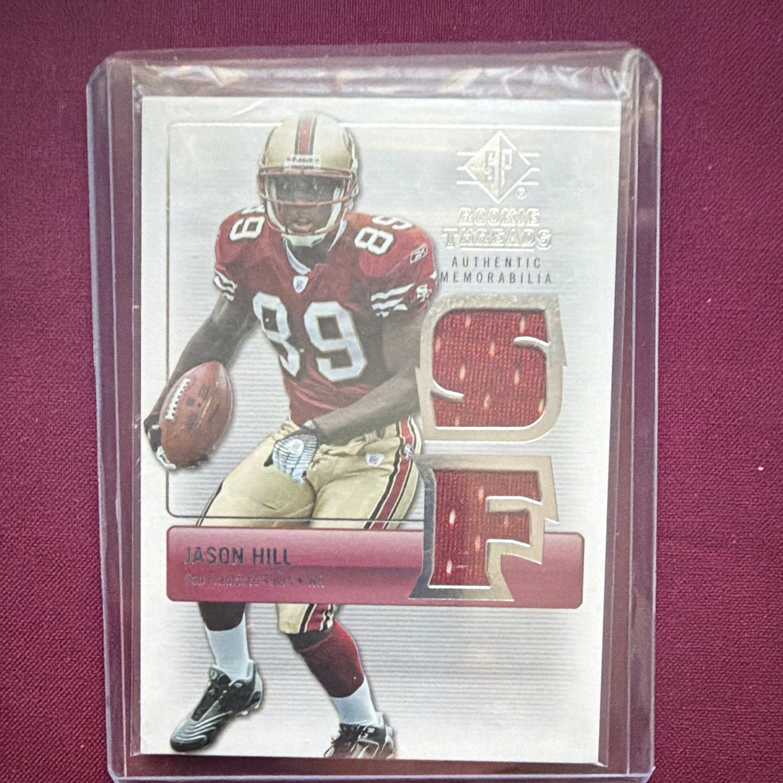 Upper Deck 2007 SP Rookie Threads - Jason Hill 49ers Rookie Memorabilia #RT-JH