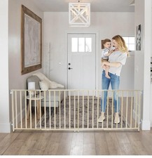 Toddleroo by North States 60-103 Extra-Wide Swing Baby Safety Gate, Natural Wood