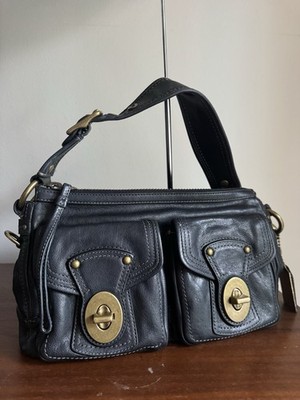 COACH Authentic Legacy 65th Turnlock Leather Shoulder Bag 10328