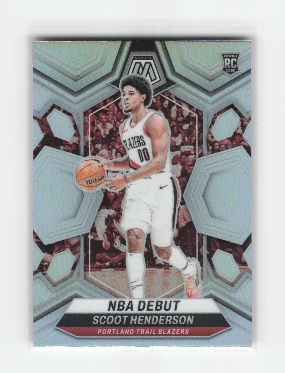 2023-24 Panini Mosaic #255 Scoot Henderson Silver