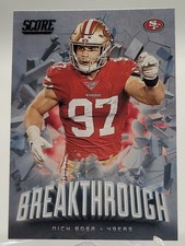 2020 SCORE NICK BOSA BREAKTHROUGH FOOTBALL CARD 49ERS NFL panini