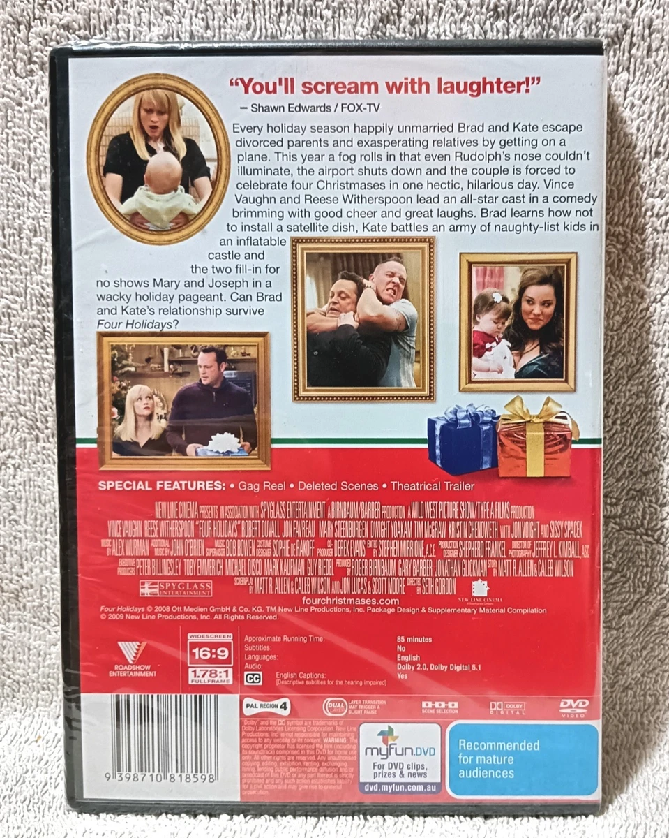 Four Holidays dvd Brand New Reese Witherspoon Vince Vaughn Mary Steenburgen