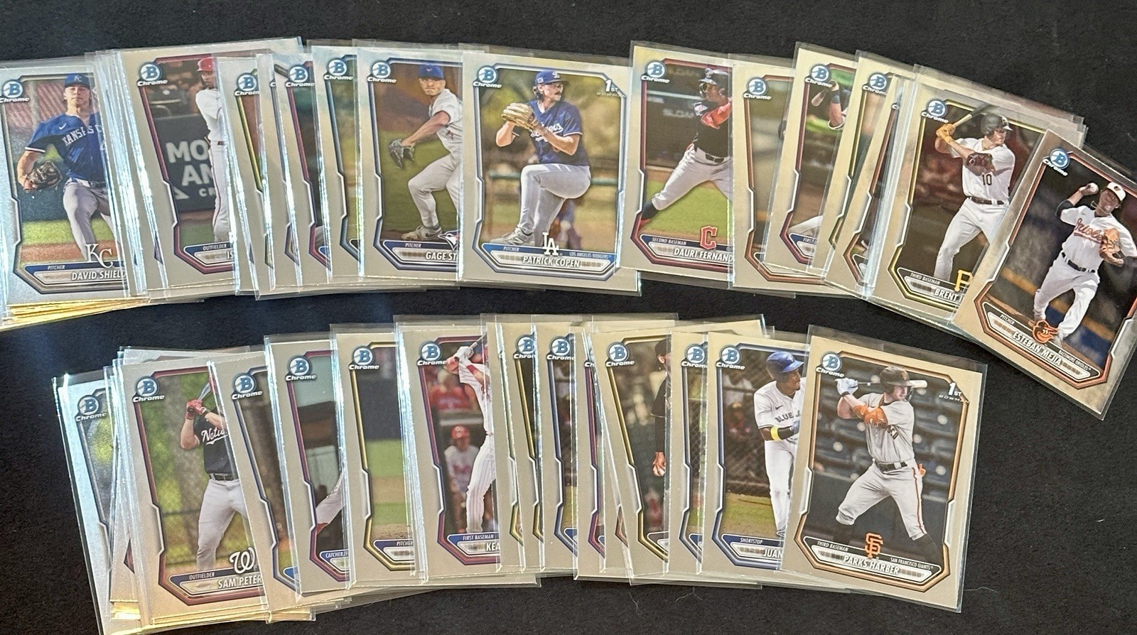 2026 Bowman Chrome & Mega 155 Card Lot - Numbered/Auto/Lazers/Red RC Redemptions view 11