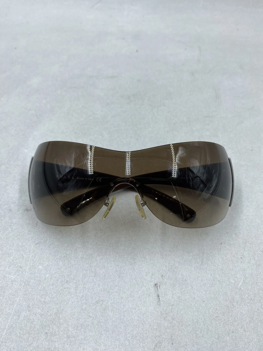 PRADA Brown Shield Sunglasses for Men for sale | eBay