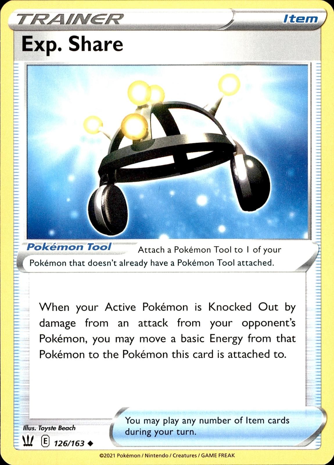 POKEMON EXP. SHARE 126 BATTLE STYLES 163 UNCOMMON LP