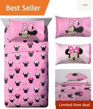 Kids Sheet Set with Fitted, Flat Sheets  Pillow Cover - Ultra-Soft Bedding w...