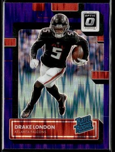 L40,646 - 2022 Donruss Optic Purple Shock #207 Drake London RR